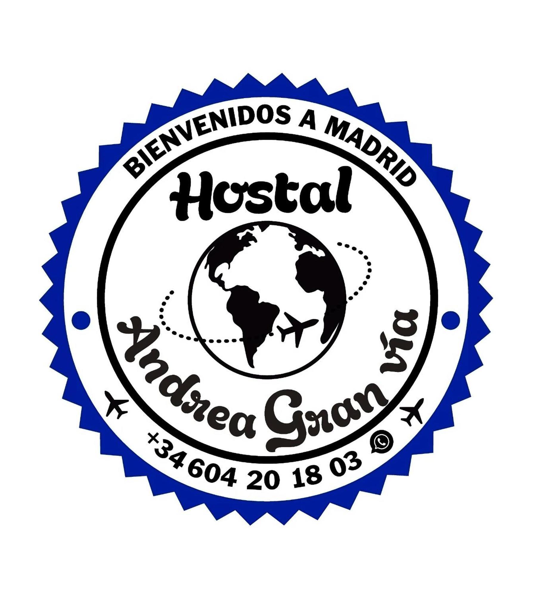 Hostal Andrea Granvia Madrid Eksteriør billede